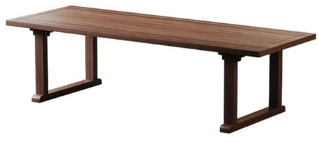 SDdPulse Escritorio de oficina moderno para oficina en casa, estética china de madera de nogal negro, estación de trabajo de estudio, tamaño mediano