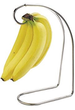 KitchenCraft Banana Holder with Chrome Plated Finish, Metal Kitchen Gadget, 17.5 x 8.5 x 34 cm ( 6.8 x 3.2 x 13.4'' )