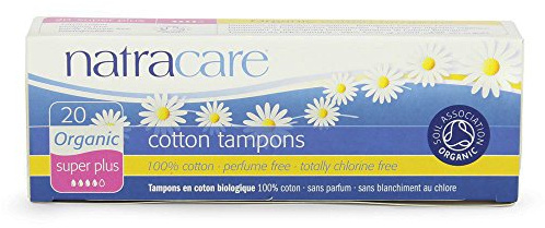 Natracare 2002 Organic All Cotton Tampons 20 Count