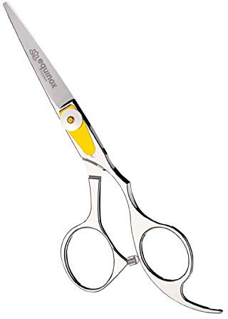 Equinox International Egde Series Ciseaux de coiffeur et barbier en acier inoxydable japonais, longueur 16,5 cm