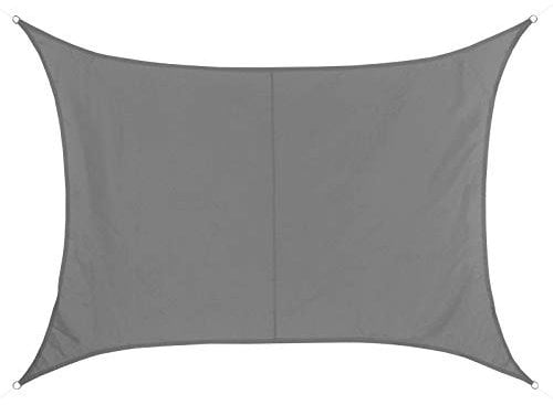 BB Sport Sonnensegel 5m x 7m Granit Rechteckig Wetterbeständig Wasserabweisend Sonnenschutz 100% PES Sichtschutz Windschutz Tarp