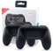 Lammcou Joycon Griff Halterung Kompatibel mit Nintendo Switch OLED & Switch Joy Con Controller Schutzhülle Zubehör Hand Grip Holder Accessories-Schwarz/weiß
