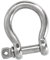 HEAVYTOOL Schäkel geschweift 5mm Edelstahl V4A AISI 316 (5 Stück) Bügelschäkel U-Schäkel Omega-Schäkel D-Bügelschäkel Rundschäkel