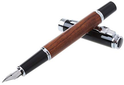 Mentin Luxuriöser Füllhalter Füllfederhalter Füller 0.5MM, Füllfederhalter Holz, Füllfederhalter-Set Für Führungskräfte,Business-Geschenk,Kalligraphie