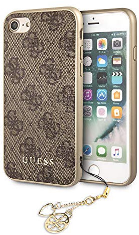 Guess GUHCI8GF4GBR iPhone 7/8 Brown Hard case 4G Charms Collection