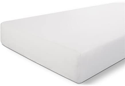 Walra Spannbettlaken 80x200, 100% Baumwolle Spannbetttuch, Perfekte Matratzenpassform, Weiches Gefühl, Knitter- & Bügelfrei - Weiß