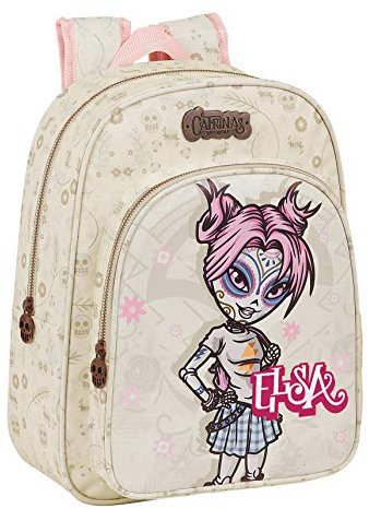 SAFTA Catrinas Kelly, Elsa und Mariko, Creme/Rosa Stab, M, Rucksack Inf E
