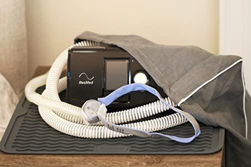 Purdoux - Staubschutz und Schutzmatte – rutschfeste Matte hält Ihre CPAP-Maschine an Ort und Stelle, während die Abdeckung sie vor Staub schützt
