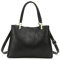 FANDARE Mode Damen-Henkeltaschen Wasserdicht Handtasche Umhängetaschen Schultertaschen PU-Leder V-förmiges Messenger-Tasche für Reisen Einkaufen Arbeiten Schwarz
