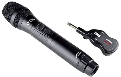 PROEL EIKON EKJ&M - Sistema microfonico palmare wireless UHF controllato al quarzo, Nero