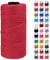 LEREATI Cordino per Borse Uncinetto Filo Macrame 1.5mm x 200m Macrame Corda Macramè Filo Colorata, Cordoncino per Borse a Uncinetto, Fai da Te, Arazzo da Parete (Rosso)