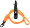 TDL Gun Dog Training Whistle with Lanyard - Dog Whistle with Loud, Solid Tone & Far Reaching Sound - Ideal High-Frequency Long-Distance Dog Recall Whistle for Most Breeds - Black with Orange Rope