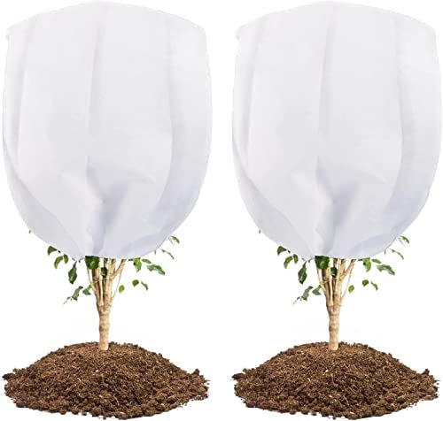 Bandejas de cultivo de plántulas de invernadero, macetas de plántulas de frutas y verduras de jardín, bandejas de semillas, bandeja for macetas, 2 paquetes de 80 x 80 cm, 80 g/m², forro polar hortícol