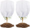 Bandejas de cultivo de plántulas de invernadero, macetas de plántulas de frutas y verduras de jardín, bandejas de semillas, bandeja for macetas, 2 paquetes de 80 x 80 cm, 80 g/m², forro polar hortícol