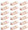Mbsomnus 18 Pezzi Clip per Capelli a Doppia Impugnatura Fermagli Metallo Capelli Barrettes Donne Capelli Clip per capelli rendendo Ragazze Capelli Hair Styling Salone Accessori per Capelli (Oro Rosa)
