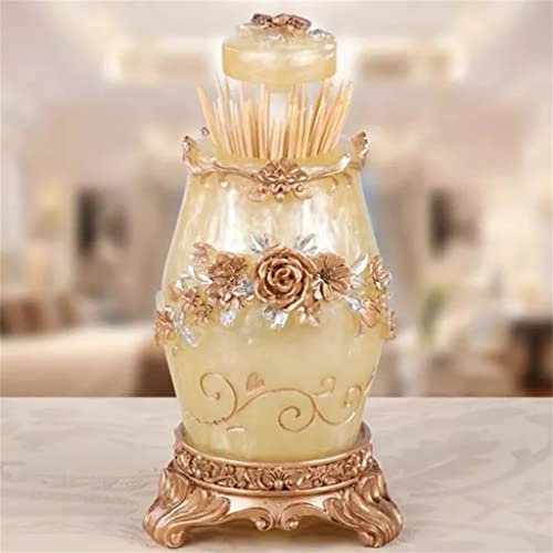 Porta stuzzicadenti Automatico Vintage Porta stuzzicadenti Porta stuzzicadenti Organizzatore Decorazione da tavola (B 7.5x14cm)