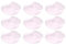 AC - Pack de 9 Bandejas con blonda Circular - Especial para Fiestas o Celebraciones - Material reciclable - Ø 35 cm - Color Blanco