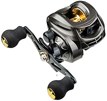 ERYUE Fishing Reel-Angelrolle Casting Reel Baitcaster 7,2:1 Hochgeschwindigkeits-Spinnrolle mit Magnetbremse 18LB Max Drag für Linkshänder