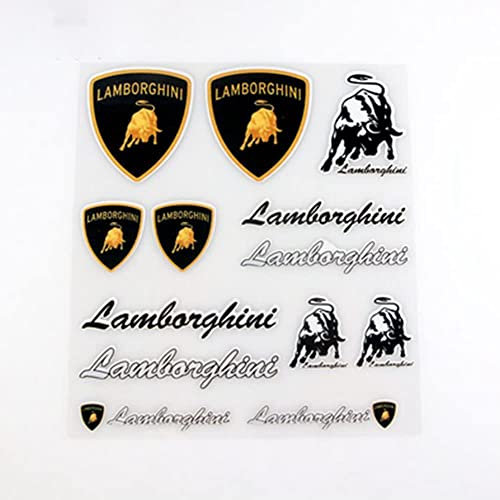 Selbstklebende Auto Emblem Aufkleber, für Lamborghini Abzeichen Dekoration, Auto Zubehö, Auto Außen Emblem Abzeichen,A