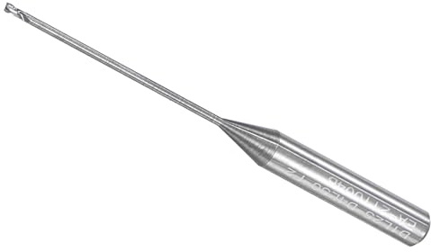 CoCud Vierkantstirnfräser, 1mm x 25mm Schneiden, Langhals Hartmetall 2 Schneiden CNC-Fräser - (Anwendungen: für Aluminium Kupfer Metall Kunststoff Holz)