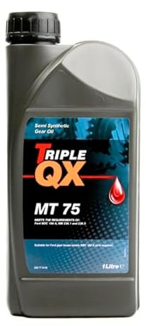 Triple QX MT75 1L Hydraulic Power Steering Fluid Gear Oil Green Semi Synthetic