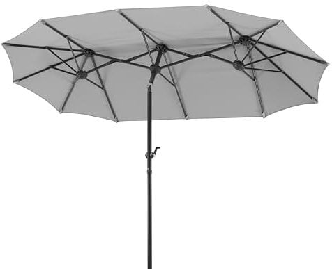Schneider Sonnenschirm Salerno, silbergrau, 320 x 150 cm, rechteckig, 746-14,Gestell Stahl, Bespannung Polyester, 8,2 Kg