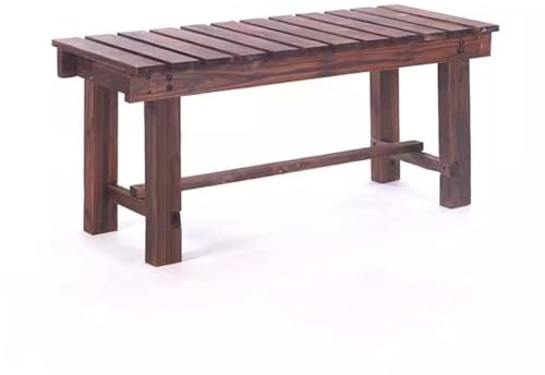 YUGXTH Gartenbank, Massivholz-Parkbank für Zwei Personen, Outdoor-Loungemöbel mit Lattensitz, Freizeitbank-Sofa für Garten, Terrasse, Park, Veranda und Hof ( Color : A , Size : 35.4*14*15.7/90*35*40c