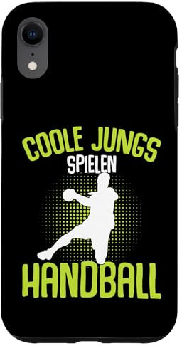 Hülle für iPhone XR Coole Jungs spielen Handball Handballer Jungen Kinder