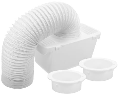 KITANDOVE 1set Indoor Dryer Vent Kit Vent Hose Connector for Drum Dryers Easy Installation and Water Collection Includes Lint Trap and Ducting Compatible