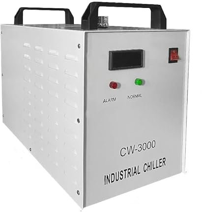 Enfriador de Agua Refrigerado Industrial Enfriador de Agua Industrial Water Chiller Water Cooling Machine para 80W 100W 130W CO2 Máquinas de Grabado Corte Láser (3000AG)