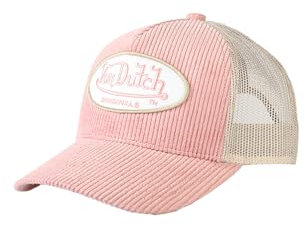 Von Dutch Trucker Cord-Cap Boston Pink Beige, Size:OneSize