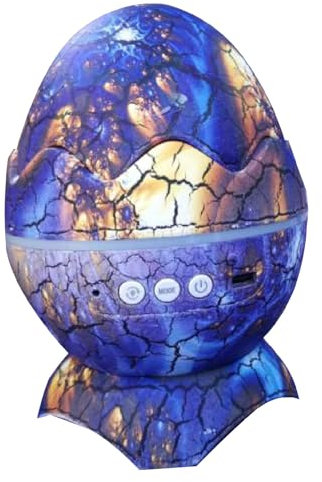 Tangxi Projecteur d'étoiles d'œuf de Dinosaure, Projecteur d'étoiles de Haut-parleur de Musique PC ABS pour Chambre à Coucher (Thanos Bleu)
