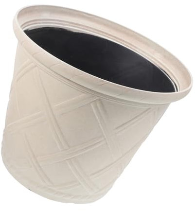 Happyyami Pot de Fleurs Ancien Pot de Fleur Vintage Pot de Fleur en résine Pots de Fleurs en Terre Cuite jardinière en Terre Cuite Pot de Fleurs Domestique Pots d'arbres en Plein air Beige