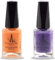 (2Pcs Set) Henna Infused Halal Nail Polish Permeable Nail Polish Vegan Long lasting Nail polish (Aladdin, Amber)