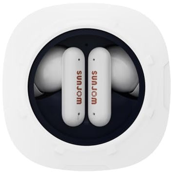 SUNJOM Xspace Transparent Macaron Colorful True Wireless Hi-Res Audio Bluetooth 5.3 Ohrhörer ENC TWS in Ear Earbuds Loud Bass mit Mikrofon Sweatproof für Sport, Fitnessstudio, Workout (dunkelblau)