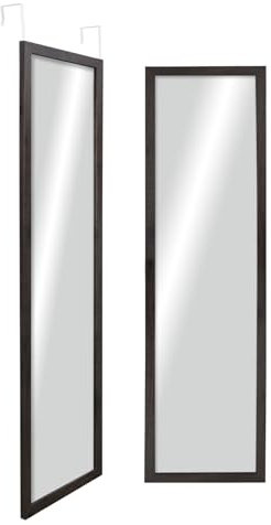 CHELY INTERMARKET MOD19300 Espejo De Puerta Cuerpo Entero Nogal Estilo Moderno Minimalista 30x120cm Ideal para Vestidor Entrada Diseño Vertical con Kit De Colgar Montaje Fácil Madera Ingenieria