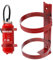 Feuerlöscher Mount 9.8x5.7x5.7 in vorgebohrter roter Feuerlöscherhalterung für die Wandmontage des Feuerlöschers Mount