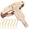 CHICAMPERA 12 Stück Nussknacker Ornamente Unbehandeltes Holz Basteln Holzspäne Nussknacker Holzausschnitte Weihnachtsmalerei Ornament Weihnachtsausschnitte Holzscheiben Weihnachts