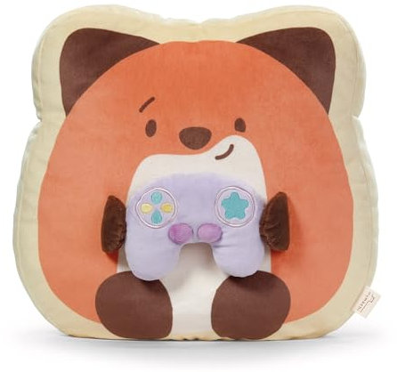 NICI Kuscheltier Fuchs Geeks mit Spielkonsole 35x33x12cm - braun - Weiches mymochi Plüschtier – stylisches Stofftier zum Kuscheln oder als Accessoire - Tolles Geschenk für Kinder & Erwachsene | 62394