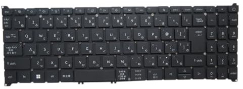 RTDPART Laptop No Backlit Keyboard For ACER Nitro V 15 ANV15-51-532J NH.QN9AA.001 Japanese JP Black New