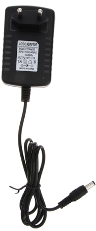 Hoement Netzteil Adapter Eu Stecker Ac Dc Ladegerät Kompatibel mit Wildkamera und Outdoor Geräten Schwarzes Robustes Netzgerät für Stromversorgung