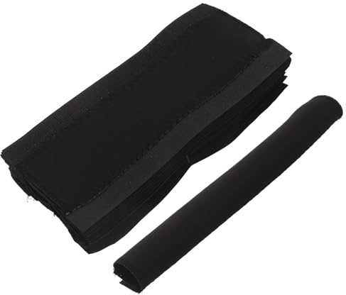 HEMOTON 20 Stück Kettenschutzhülle für Mountainbikes, Neopren, Schwarz