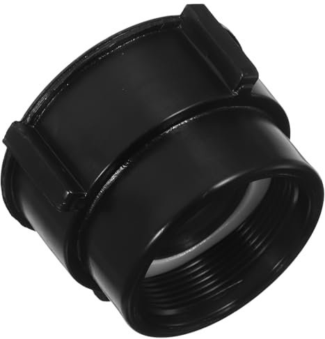 Ibc Container Adapter 75mm Grobgewinde,, 2 Zoll | Feingewinde auf Grobgewinde, Dichtungsring Verstärkt, Schwarz, für Regenfässer, Schläuche