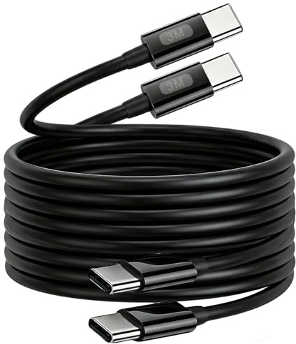 Samsung Charger Cable 10 ft/3M,2 Pack 60W i Phone 17 USB C Charge Cable Long Type C Fast Charging Lead USBC Wire for iPhone 17 Air/16 Plus/16e/15 Pro Max,Samsung Galaxy S23,S22,S21,S21+,Ultra,A53 A33