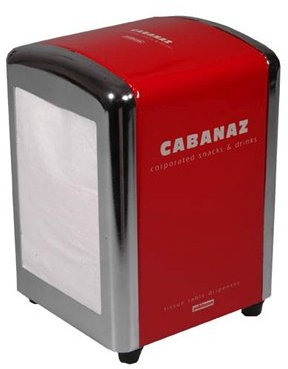 Retro Serviettenspender CABANAZ rot