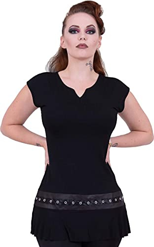 Spiral Gothic Rock Frauen T-Shirt schwarz Gothic, Rockwear