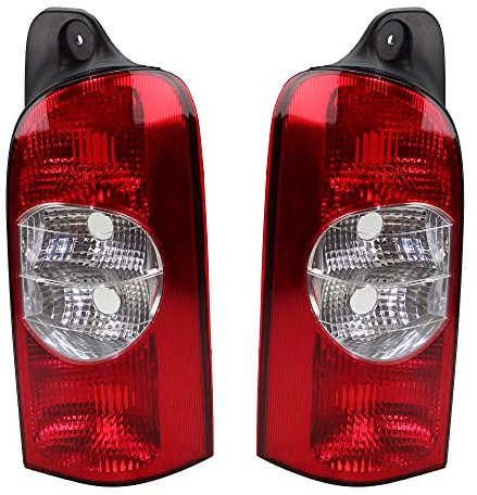 BESTPRICE 2x Heckleuchte links Blinker weiß ohne Lampenträger Kompatibel mit NISSAN INTERSTAR (X70); OPEL MOVANO A Bus (X70), MOVANO A Kasten (X70); RENAULT MASTER 2 Bus (JD), MASTER 2 Kasten (FD)