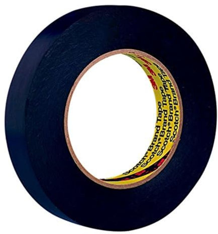 3M Nastro Adesivo in PVC 472, 76.2 mm X 33 m, 0.25 mm, 12 Pezzi, Nero