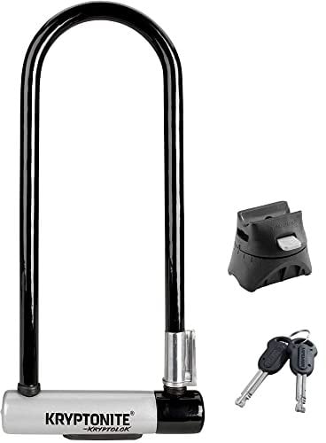 Kryptonite (002048/001058) ANTIRROBO U KRYPTOLOK LS w/FLEXFRAME-U Bracket (102x292) Gris