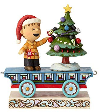 Enesco Peanuts by Jim Shore Linus Zugauto-Figur, 12 cm